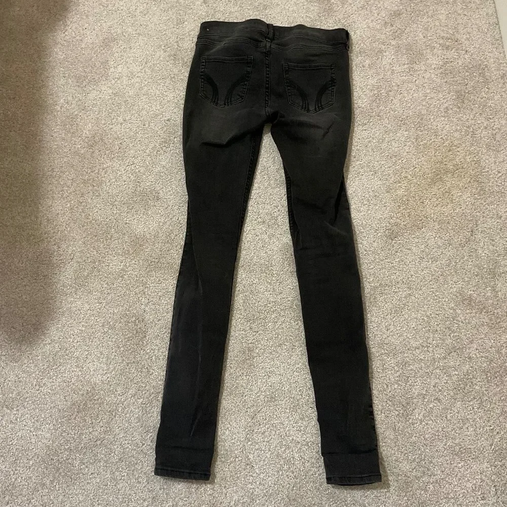Hollister black super skinny jeans, low rise three button size 1/w 25 - Picture 8 of 8
